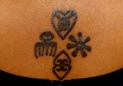 west african symbols tattoos