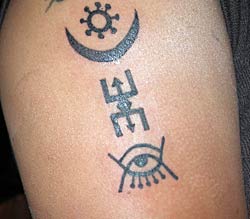west african symbols tattoos